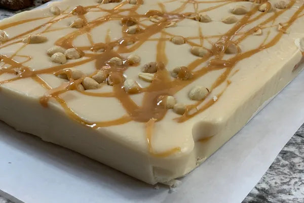 Salted Nut Roll Fudge