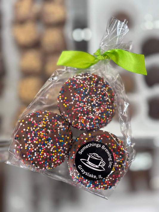Chocolate Nonpareil Oreos