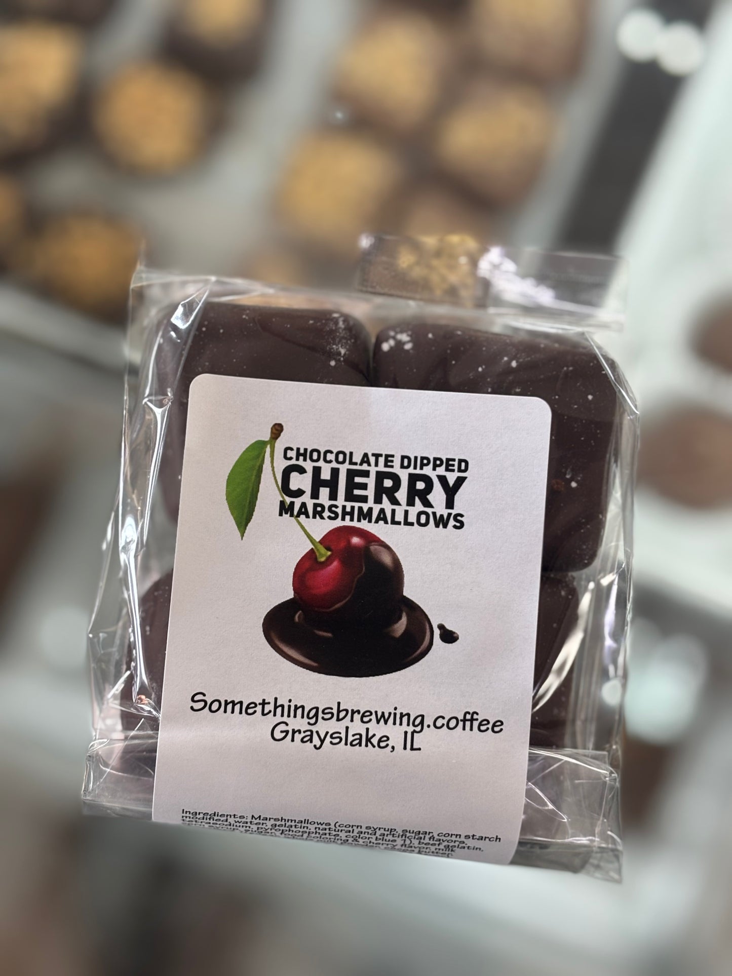 Chocolate Dipped Cherry Marshmallows