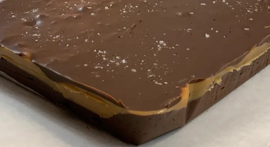 Dark Chocolate Salted Caramel Fudge
